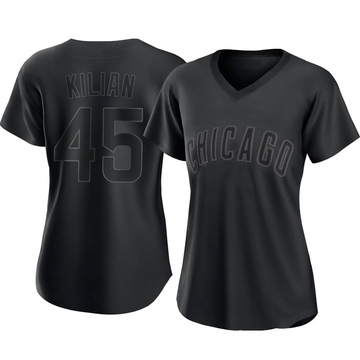 Replica Caleb Kilian Women's Chicago Cubs Black Pitch Fashion Jersey