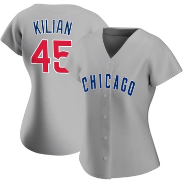 Replica Caleb Kilian Women's Chicago Cubs Gray Road Jersey