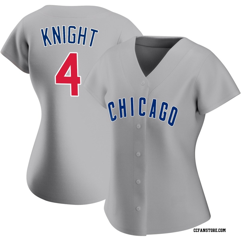 Replica Caleb Knight Women's Chicago Cubs Gray Road Jersey