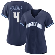Replica Caleb Knight Women's Chicago Cubs Navy 2021 City Connect Jersey