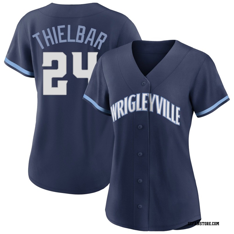 Replica Caleb Thielbar Women's Chicago Cubs Navy 2021 City Connect Jersey