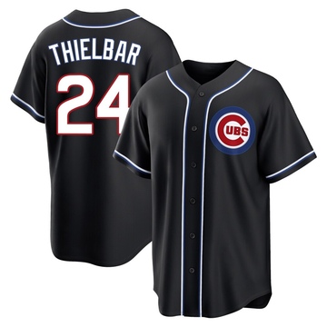 Replica Caleb Thielbar Youth Chicago Cubs Black Fashion Out Jersey