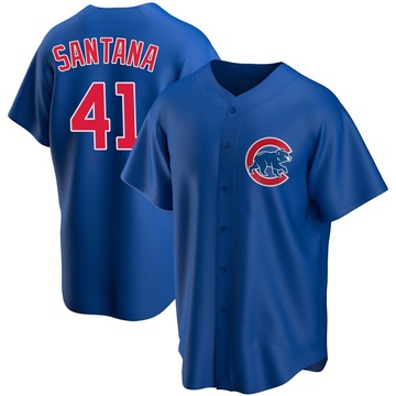 Replica Carlos Santana Youth Chicago Cubs Royal Alternate Jersey