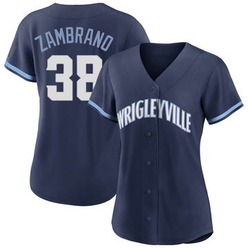 Replica Carlos Zambrano Women's Chicago Cubs Navy 2021 City Connect Jersey