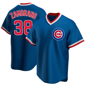 Replica Carlos Zambrano Youth Chicago Cubs Royal Road Cooperstown Collection Jersey