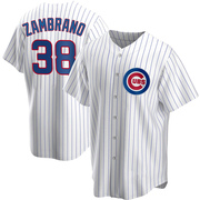 Replica Carlos Zambrano Youth Chicago Cubs White Home Jersey
