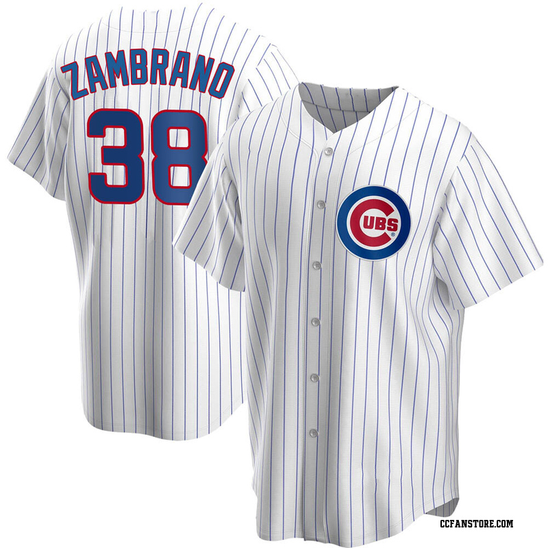 Replica Carlos Zambrano Youth Chicago Cubs White Home Jersey