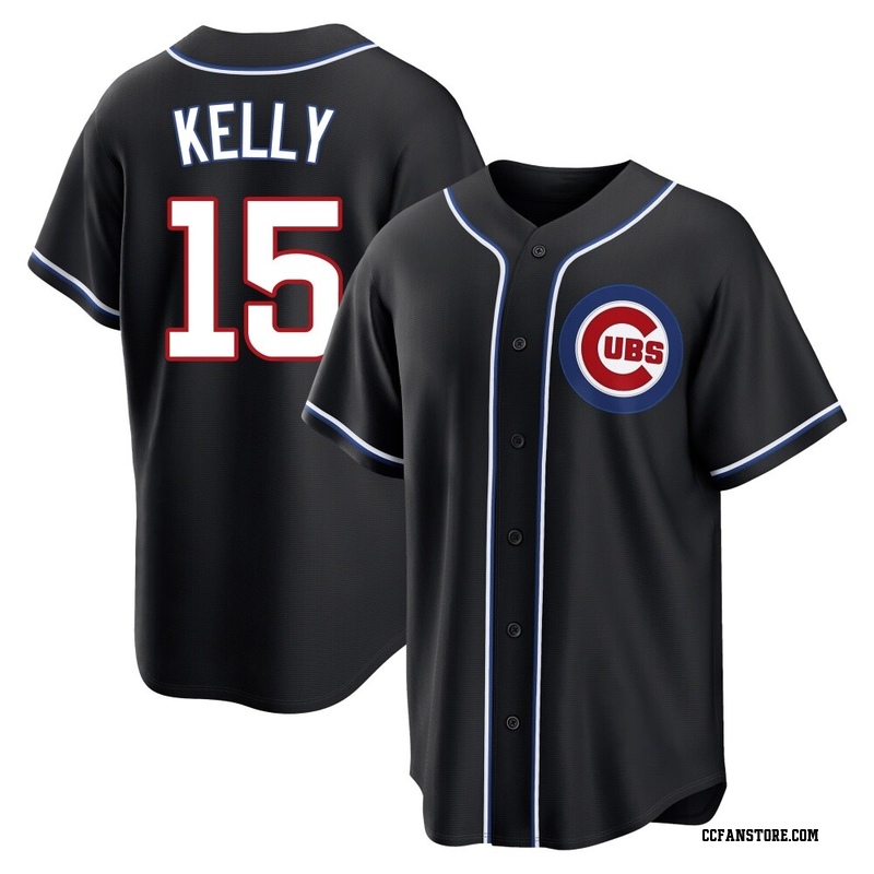 Replica Carson Kelly Youth Chicago Cubs Black Fashion Out Jersey