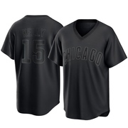 Replica Carson Kelly Youth Chicago Cubs Black Pitch Fashion Jersey