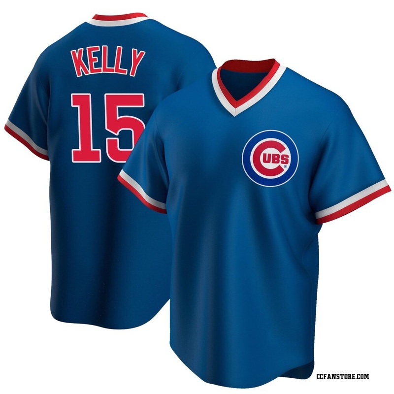 Replica Carson Kelly Youth Chicago Cubs Royal Road Cooperstown Collection Jersey