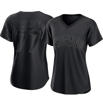 Replica Chris Flexen Women's Chicago Cubs Black Pitch Fashion Jersey