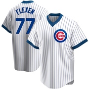 Replica Chris Flexen Youth Chicago Cubs White Home Cooperstown Collection Jersey