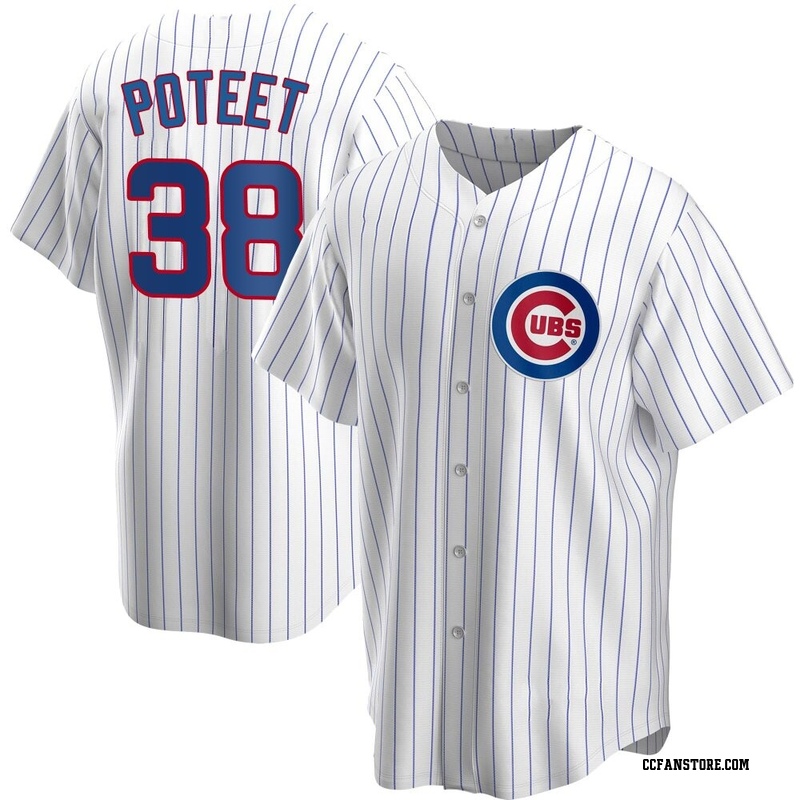 Replica Cody Poteet Men's Chicago Cubs White Home Jersey