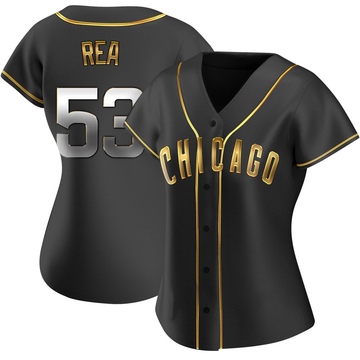 Replica Colin Rea Women's Chicago Cubs Black Golden Alternate Jersey