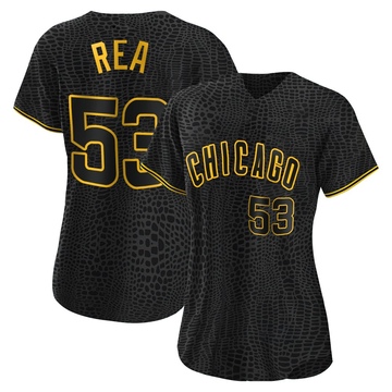 Replica Colin Rea Women's Chicago Cubs Black Snake Skin City Jersey