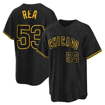 Replica Colin Rea Youth Chicago Cubs Black Snake Skin City Jersey