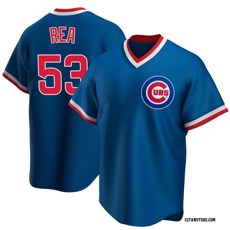Replica Colin Rea Youth Chicago Cubs Royal Road Cooperstown Collection Jersey