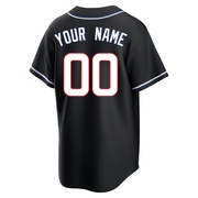 Replica Custom Men's Chicago Cubs Black Fashion Out Jersey