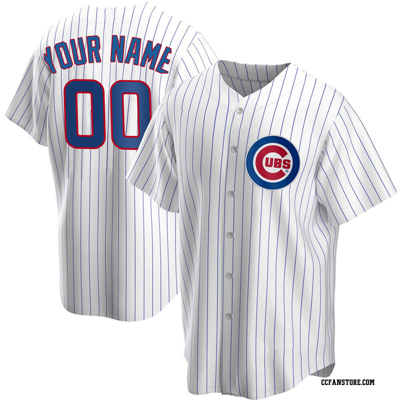 Replica Custom Men's Chicago Cubs White Home Jersey