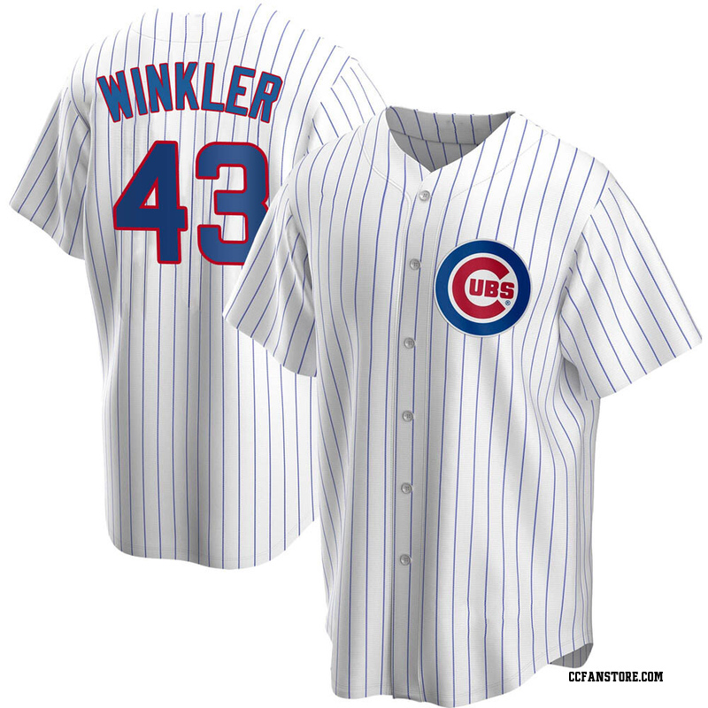 Replica Dan Winkler Men's Chicago Cubs White Home Jersey