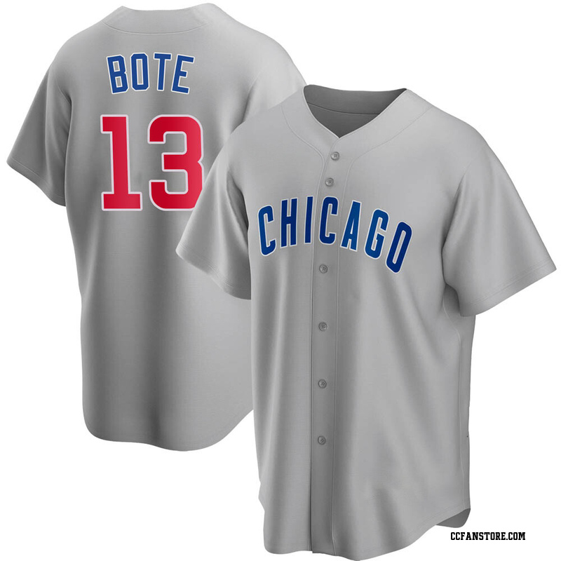 Replica David Bote Youth Chicago Cubs Gray Road Jersey