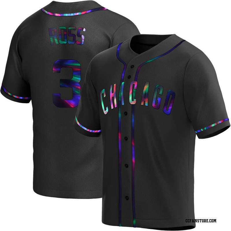 Replica David Ross Youth Chicago Cubs Black Holographic Alternate Jersey