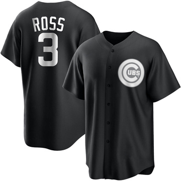 Replica David Ross Youth Chicago Cubs White Black/ Jersey
