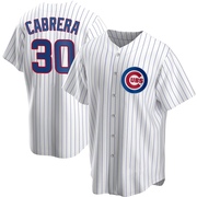 Replica Edward Cabrera Men's Chicago Cubs White Home Jersey