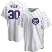 Replica Edwin Rios Men's Chicago Cubs White Home Jersey