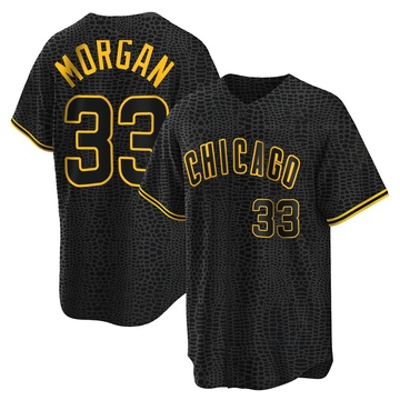 Replica Eli Morgan Youth Chicago Cubs Black Snake Skin City Jersey