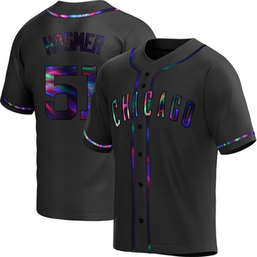 Replica Eric Hosmer Men's Chicago Cubs Black Holographic Alternate Jersey