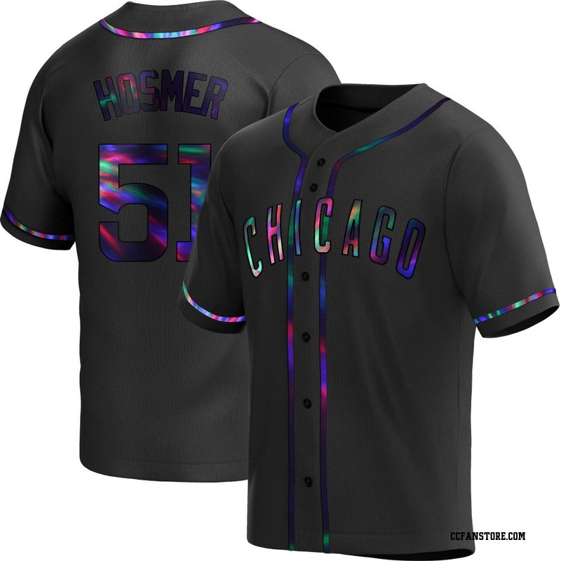 Replica Eric Hosmer Youth Chicago Cubs Black Holographic Alternate Jersey