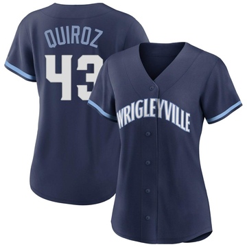Replica Esteban Quiroz Women's Chicago Cubs Navy 2021 City Connect Jersey