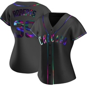 Replica Ethan Roberts Women's Chicago Cubs Black Holographic Alternate Jersey