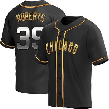 Replica Ethan Roberts Youth Chicago Cubs Black Golden Alternate Jersey