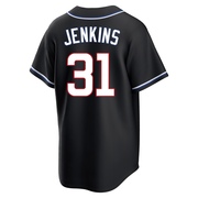 Replica Fergie Jenkins Men's Chicago Cubs Black Fashion Out Jersey