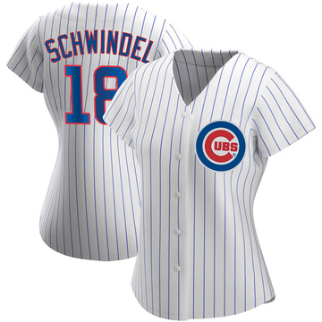 Replica Frank Schwindel Women's Chicago Cubs White Home Jersey