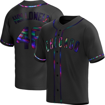 Replica Gavin Hollowell Youth Chicago Cubs Black Holographic Alternate Jersey