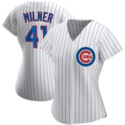 Replica Hoby Milner Women's Chicago Cubs White Home Jersey