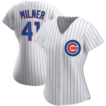Replica Hoby Milner Women's Chicago Cubs White Home Jersey