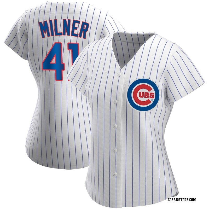 Replica Hoby Milner Women's Chicago Cubs White Home Jersey