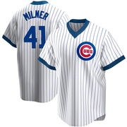 Replica Hoby Milner Youth Chicago Cubs White Home Cooperstown Collection Jersey