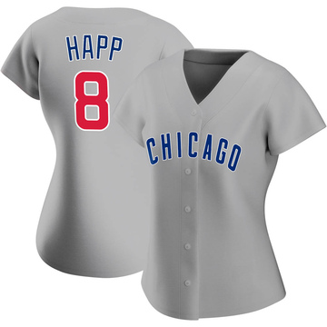 Replica Ian Happ Women's Chicago Cubs Gray Road Jersey