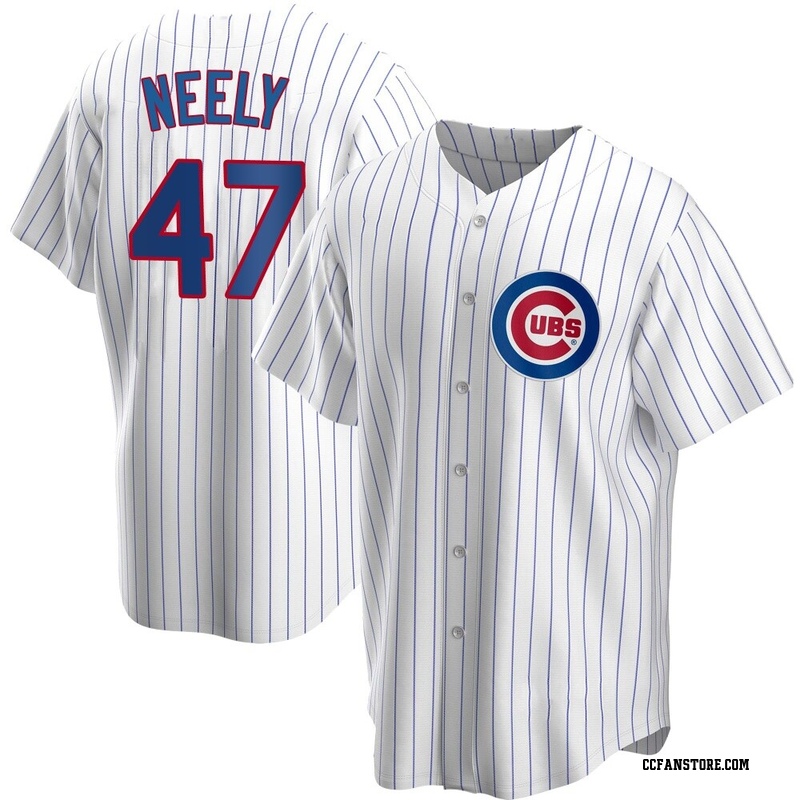 Replica Jack Neely Men's Chicago Cubs White Home Jersey