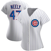 Replica Jack Neely Women's Chicago Cubs White Home Jersey