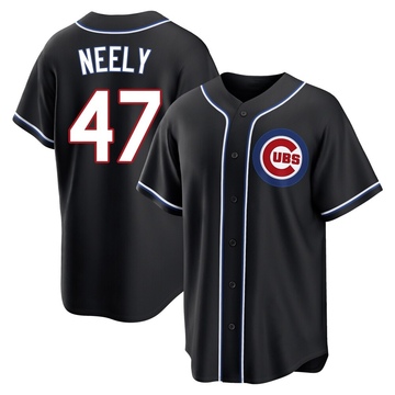 Replica Jack Neely Youth Chicago Cubs Black Fashion Out Jersey