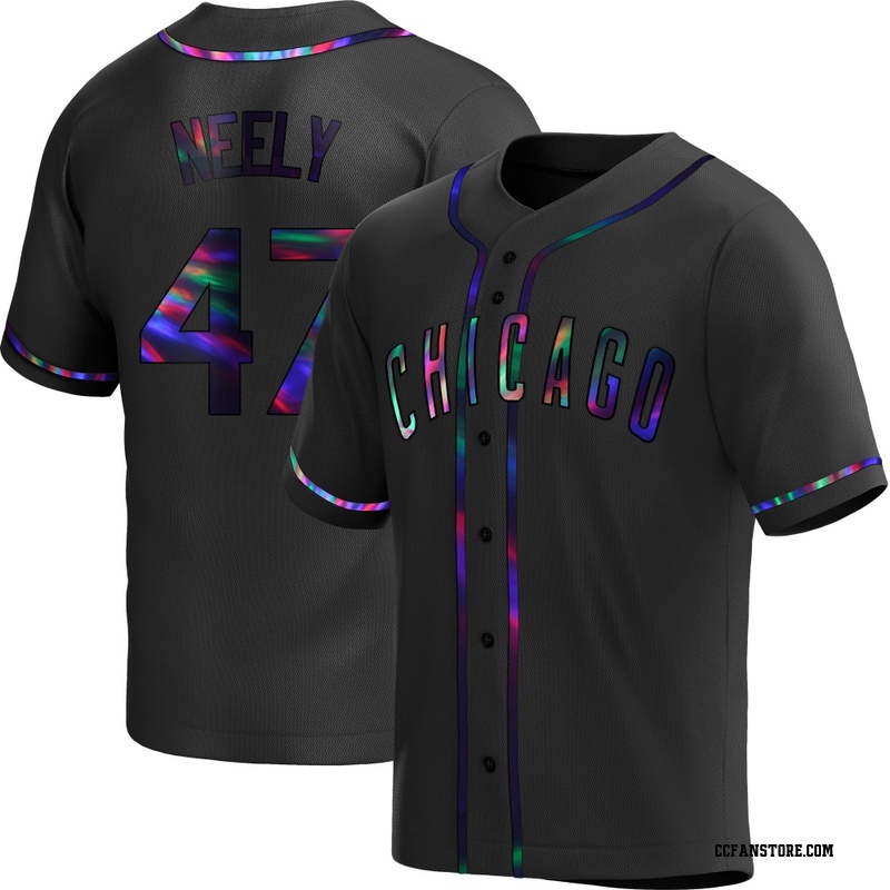Replica Jack Neely Youth Chicago Cubs Black Holographic Alternate Jersey