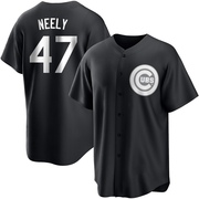 Replica Jack Neely Youth Chicago Cubs White Black/ Jersey