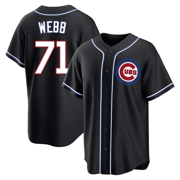 Replica Jacob Webb Men's Chicago Cubs Black Fashion Out Jersey