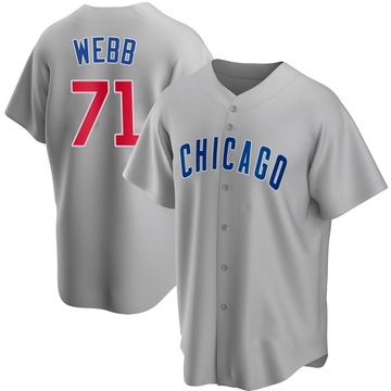 Replica Jacob Webb Men's Chicago Cubs Gray Road Jersey
